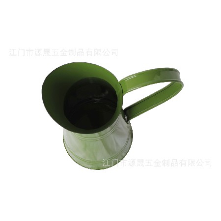 廣東廠家定制美式鄉(xiāng)村鍍鋅鐵藝奶壺花瓶創(chuàng)意復古干花花瓶園藝花桶