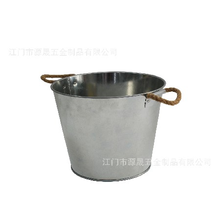 冰桶鍍鋅鐵手提雙耳冰桶馬口鐵水桶促銷(xiāo)冰桶鐵皮桶3升金屬冰桶