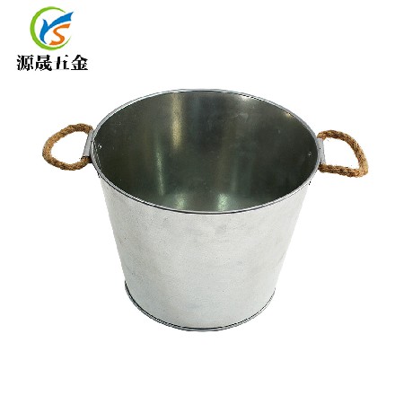 冰桶鍍鋅鐵手提雙耳冰桶馬口鐵水桶促銷(xiāo)冰桶鐵皮桶3升金屬冰桶