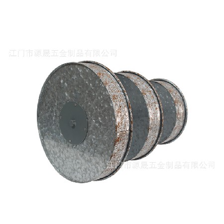 定制馬口鐵多層蛋糕盤歐式創(chuàng)意甜品臺(tái)圓形金屬鍍鋅鐵藝三層蛋糕盤