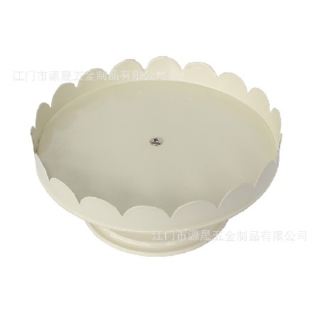 北歐風(fēng)蛋糕盤 ins餐具鐵藝果盤蛋糕架 干果點心食物圓形金屬托盤